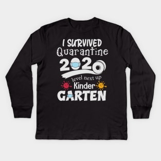 I survived 2020 next level up Kindergarten Kids Long Sleeve T-Shirt